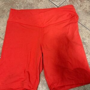 Old Navy Active PowerChill Bike Shorts in Bright Orange